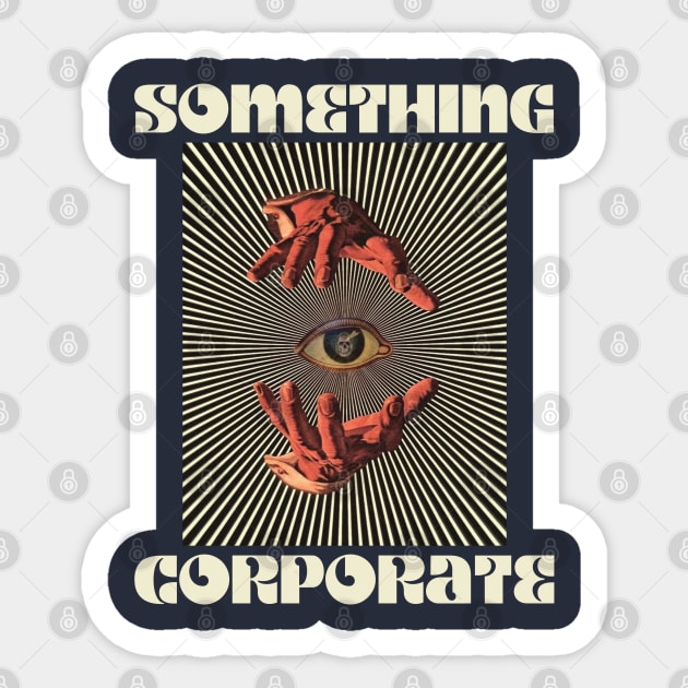 Hand Eyes Something Corporate Sticker by Kiho Jise